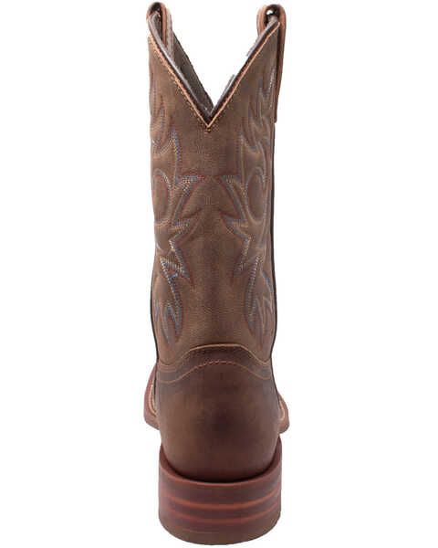 Image #3 - Ad Tec Men's Oiled Western Boots - Square Toe, Brown, hi-res