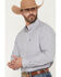Image #2 - Ariat Men's Pro Series Blaire Plaid Print Long Sleeve Button-Down Western Shirt - Big, Grey, hi-res