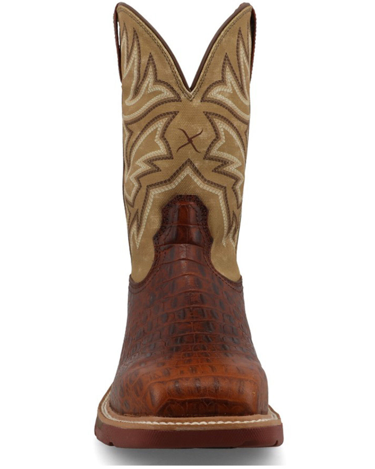 Image #4 - Twist X Men's Pull-On Work Boots - Alloy Toe, Tan, hi-res