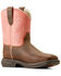 Image #1 - Ariat Women's Anthem Shortie Myra Performance Western Boots - Broad Square Toe, Brown, hi-res