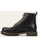 Image #3 - Frye Men's Hudson Lace-Up Work Boots - Round Toe , Black, hi-res