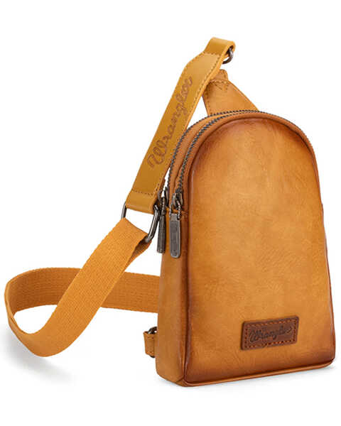 Wrangler Women's Mini Sling Crossbody Bag , Mustard, hi-res