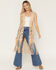 Image #3 - Shyanne Women's Drury Faux Suede Laser Cut Vest, Khaki, hi-res