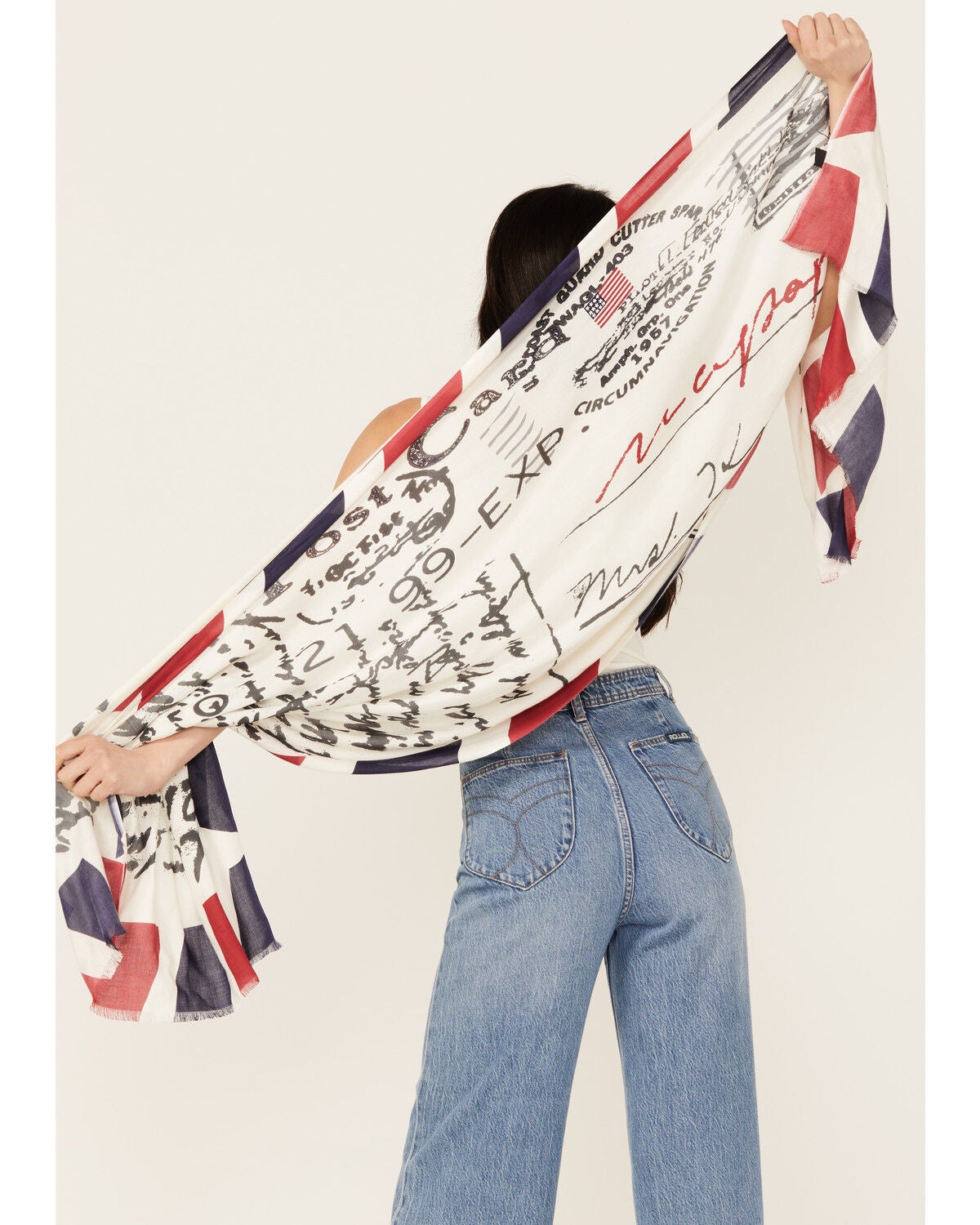 Idyllwind Women's Liberty Oversized Scarf, Red, hi-res