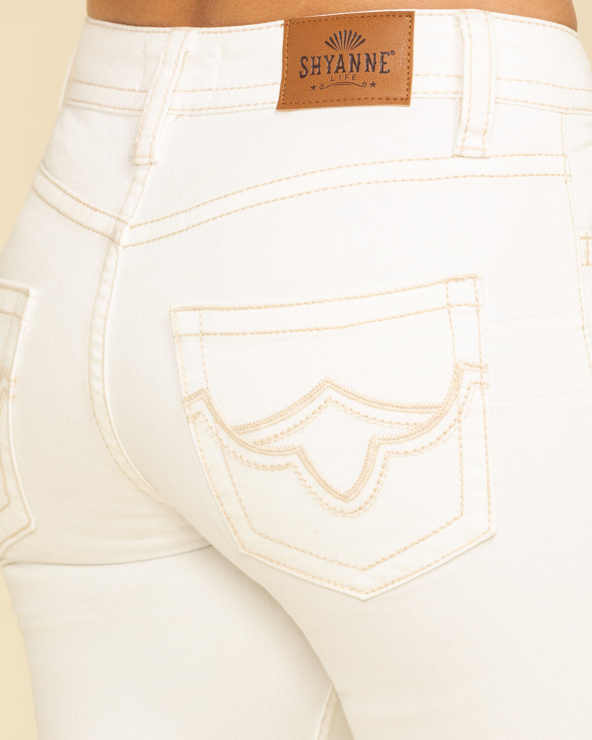 womens white boot cut jeans