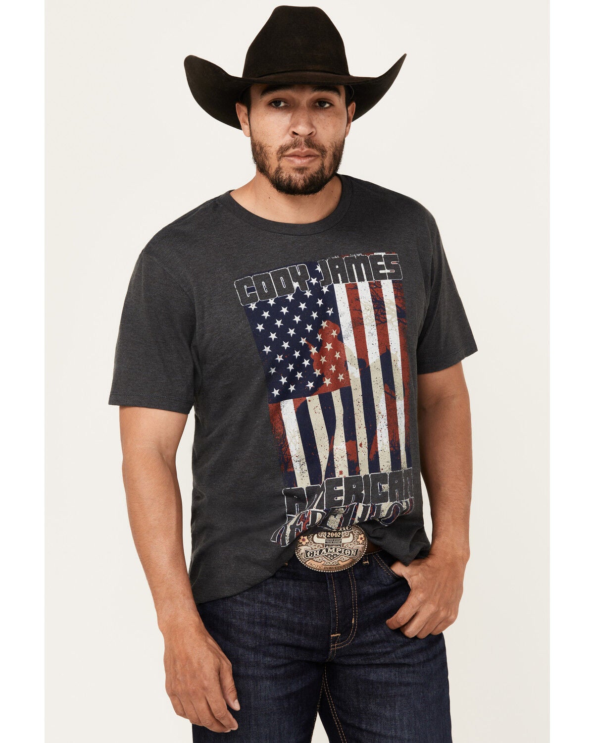 Cody James Men's Rebellion Americana Short Sleeve Graphic T-Shirt, Blue, hi-res