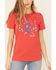 Wrangler Women's Bronco Logo Graphic Tee, Red, hi-res