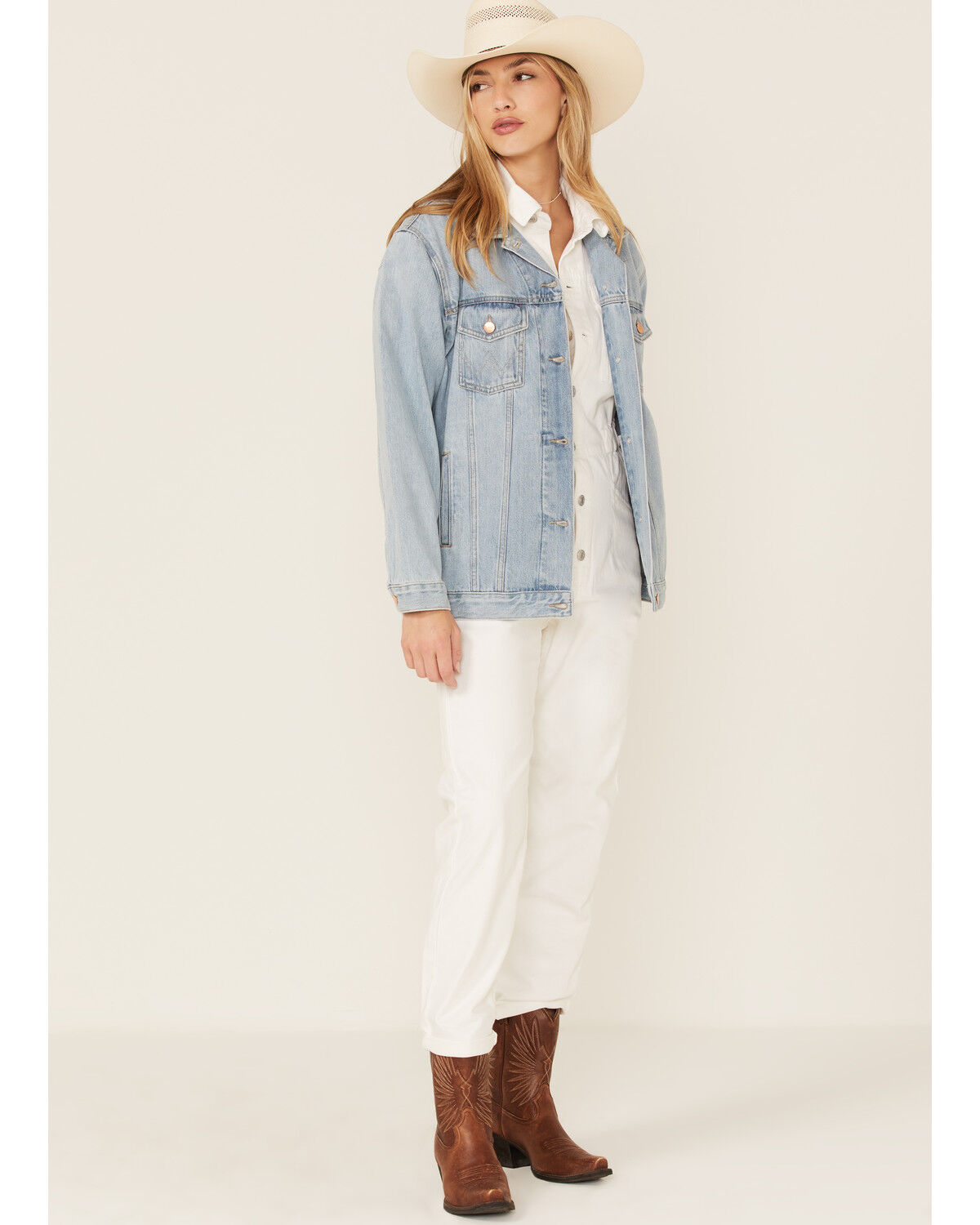 Image #2 - Wrangler Women's Heritage Lovestruck Denim Jacket, Blue, hi-res