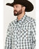 Image #2 - Wrangler 20X Men's Plaid Print Long Sleeve Snap Western Shirt, Brown, hi-res