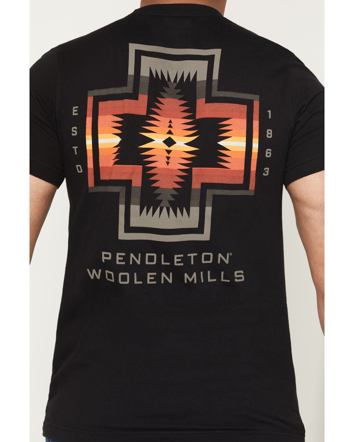 Image #4 - Pendleton Men's Harding Ombre Short Sleeve Graphic T-Shirt, Black, hi-res
