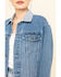 Image #4 - Rolla's Women's Medium Contrast Back Yoke Denim Jacket , Blue, hi-res