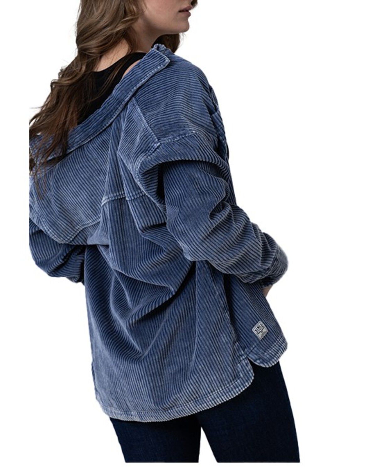 Image #2 - Kimes Ranch Women's Corduroy Long Sleeve Button-Down Shirt, Blue, hi-res