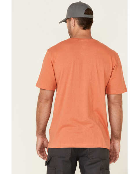 Carhartt Men's Red Clay Solid Relaxed Short Sleeve Work T-Shirt , Red, hi-res