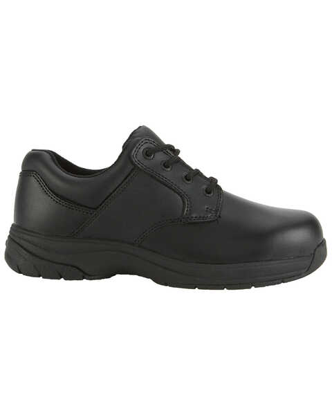 Image #2 - Rocky Men's Oxford Work Shoe - Plain Toe, Black, hi-res
