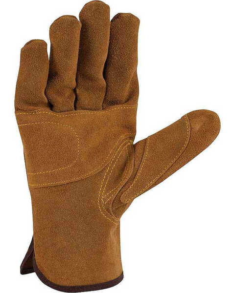 Image #2 - Carhartt Men's Suede Fencer Work Gloves , Brown, hi-res