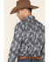 Image #4 - Rock & Roll Denim Men's Paisley Print Long Sleeve Western Shirt, Navy, hi-res