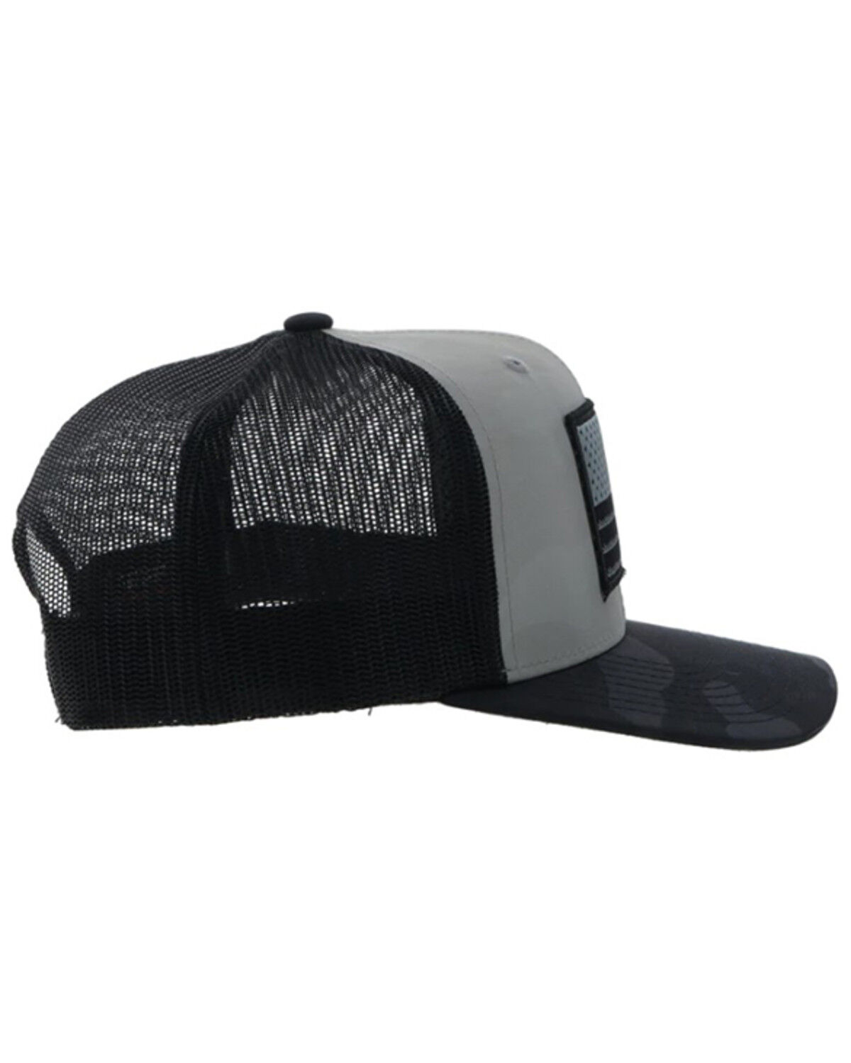 Image #4 - Hooey Men's Liberty Roper Trucker Cap, Grey, hi-res
