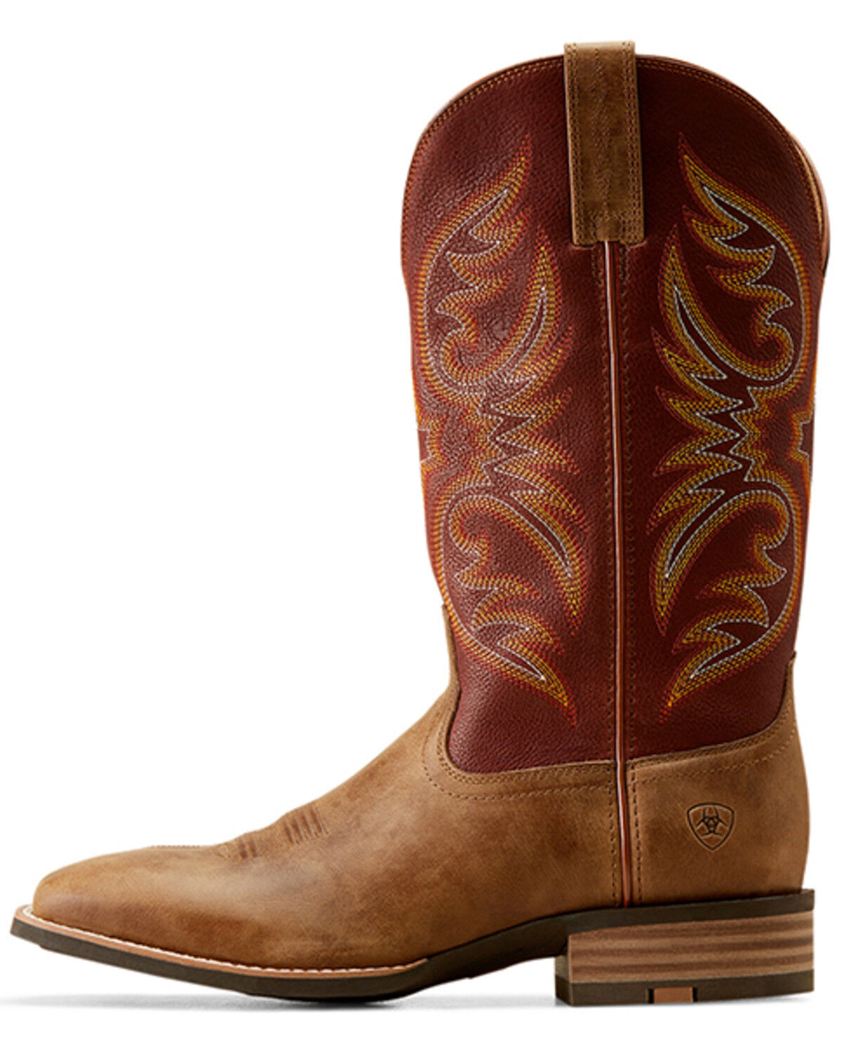 Image #2 - Ariat Men's Ricochet Western Boots - Broad Square Toe, Brown, hi-res