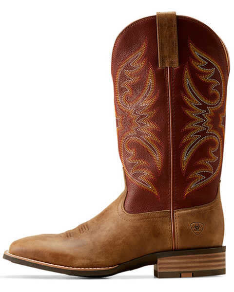 Image #2 - Ariat Men's Ricochet Western Boots - Broad Square Toe , Brown, hi-res