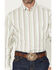 Image #3 - George Strait by Wrangler Men's Striped Long Sleeve Button-Down Stretch Western Shirt, Green, hi-res