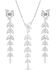 Image #2 - Montana Silversmiths Women's Woodbine Falls Crystal Jewelry Earrings & Necklace Set, Silver, hi-res
