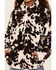 Image #3 - Wrangler Girls' Cow Print Sherpa Pullover, Brown, hi-res