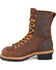 Image #3 - Carolina Men's Waterproof Lace-to-Toe Logger Boots - Steel Toe, Brown, hi-res