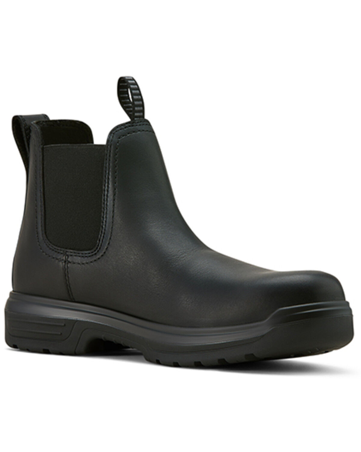 Image #1 - Ariat Men's Turbo Chelsea CSA Waterproof Work Boots - Carbon Toe, Black, hi-res