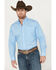 Cinch Men's Geo Print Long Sleeve Button Down Stretch Western Shirt, Blue, hi-res