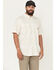 Image #1 - Carhartt Men's Plaid Print Loose Fit Midweight Short Sleeve Button-Down Work Shirt, White, hi-res