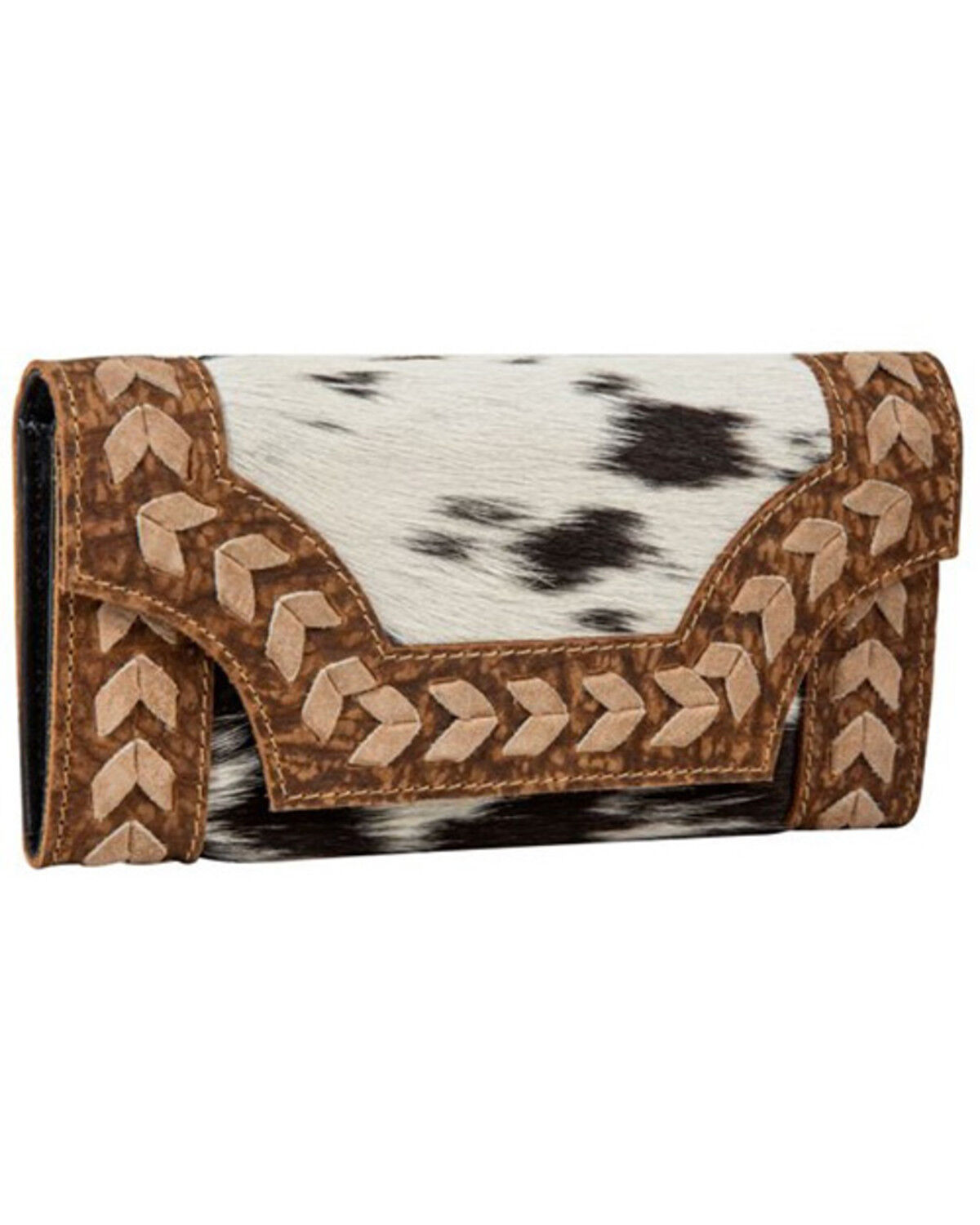 Image #1 - Myra Bag Women's Glenrose Stitch Accent Wallet, Brown, hi-res