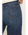 Image #4 - Ariat Women's Penelope Dark Wash Ultra High Rise Wide Stretch Denim Jeans, Medium Wash, hi-res