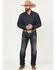 Image #1 - Ariat Men's Boot Barn Exclusive Bart Keith Dark Wash Relaxed Straight Denim Jeans, Dark Wash, hi-res