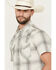 Image #2 - Pendleton Men's Frontier Plaid Print Short Sleeve Snap Western Shirt, Grey, hi-res