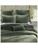 Image #1 - HiEnd Accents Fern Green Stonewashed Cotton & Velvet 3-Piece Full/Queen Quilt Set, Green, hi-res