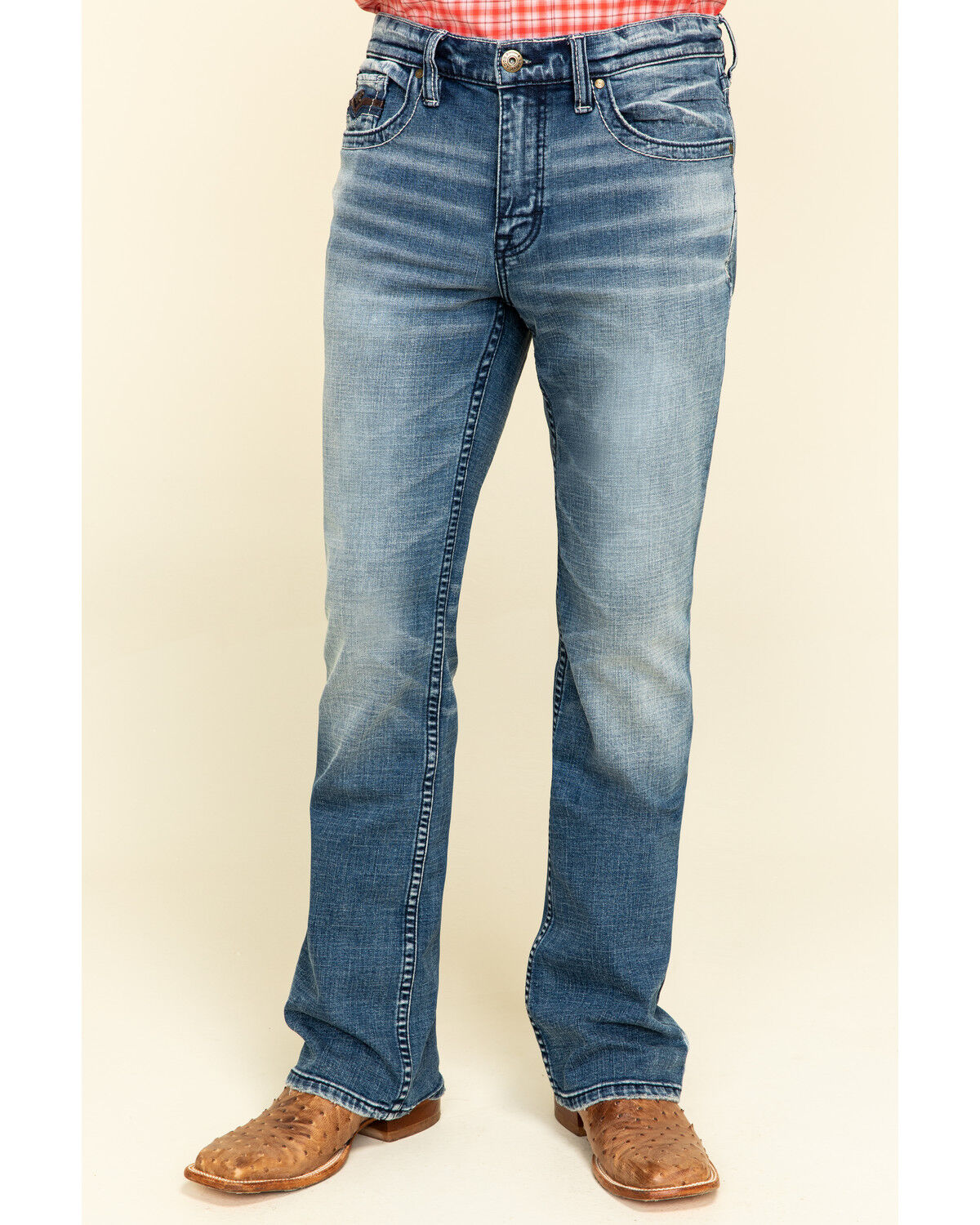 white slim bootcut jeans