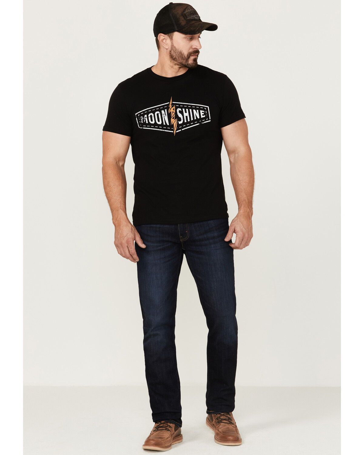 Image #2 - Moonshine Spirit Men's Spirit Bolt Logo Black Graphic T-Shirt, , hi-res