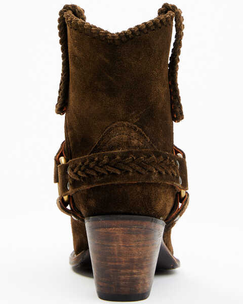 Image #5 - Cleo + Wolf Women's Willow Western Fashion Booties - Snip Toe , Olive, hi-res