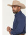 Image #2 - Wrangler 20X Men's Geo Print Long Sleeve Snap Stretch Western Shirt, Blue, hi-res
