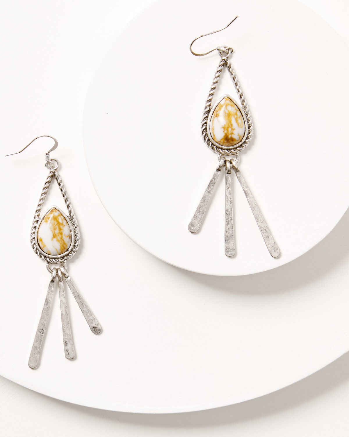 Shyanne Women's Sedona Sky Drop Earrings, Silver, hi-res