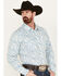 Image #2 - Wrangler 20X Men's Advanced Comfort Long Sleeve Western Snap Shirt, Blue, hi-res