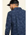 Image #5 - Moonshine Spirit Men's Floral Camo Print Long Sleeve Western Shirt, Navy, hi-res