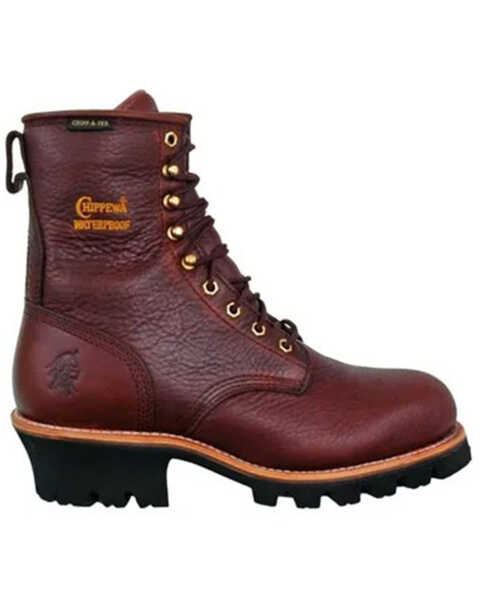 Image #3 - Chippewa Men's Waterproof Insulated 8" Logger Boots - Steel Toe, Briar, hi-res