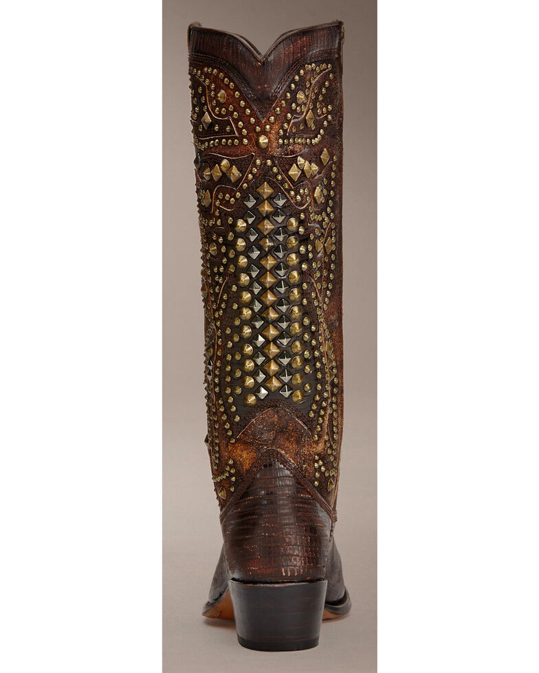 Frye Women S Deborah Deco Tall Cowgirl Boots Medium Toe Sheplers