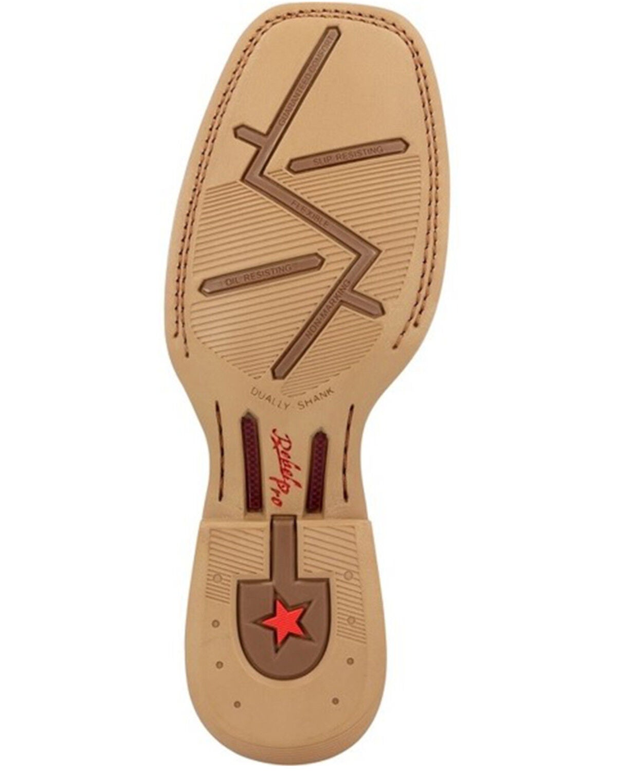 Image #7 - Durango Men's Rebel Pro Western Performance Boots - Broad Square Toe, Tan, hi-res