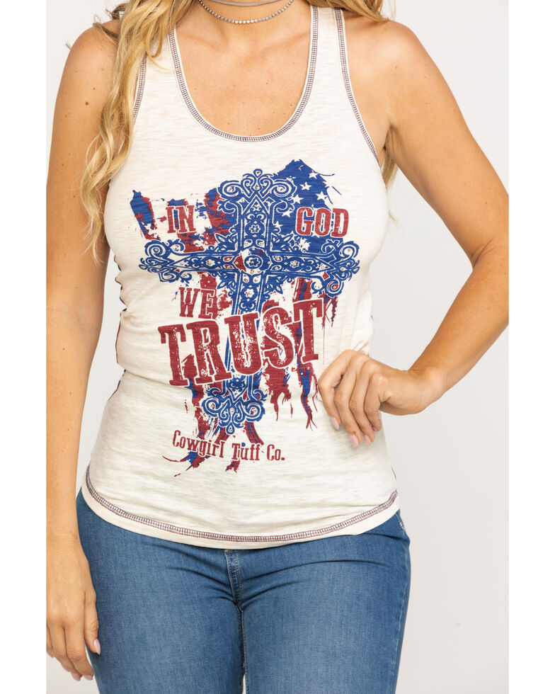 Cowgirl Tuff Women S In God We Trust Tank Top Sheplers