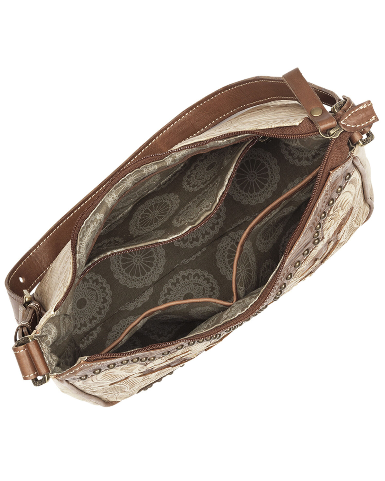 Image #4 - American West Annie's Secret Collection Concealed Carry Shoulder Bag, Brown, hi-res
