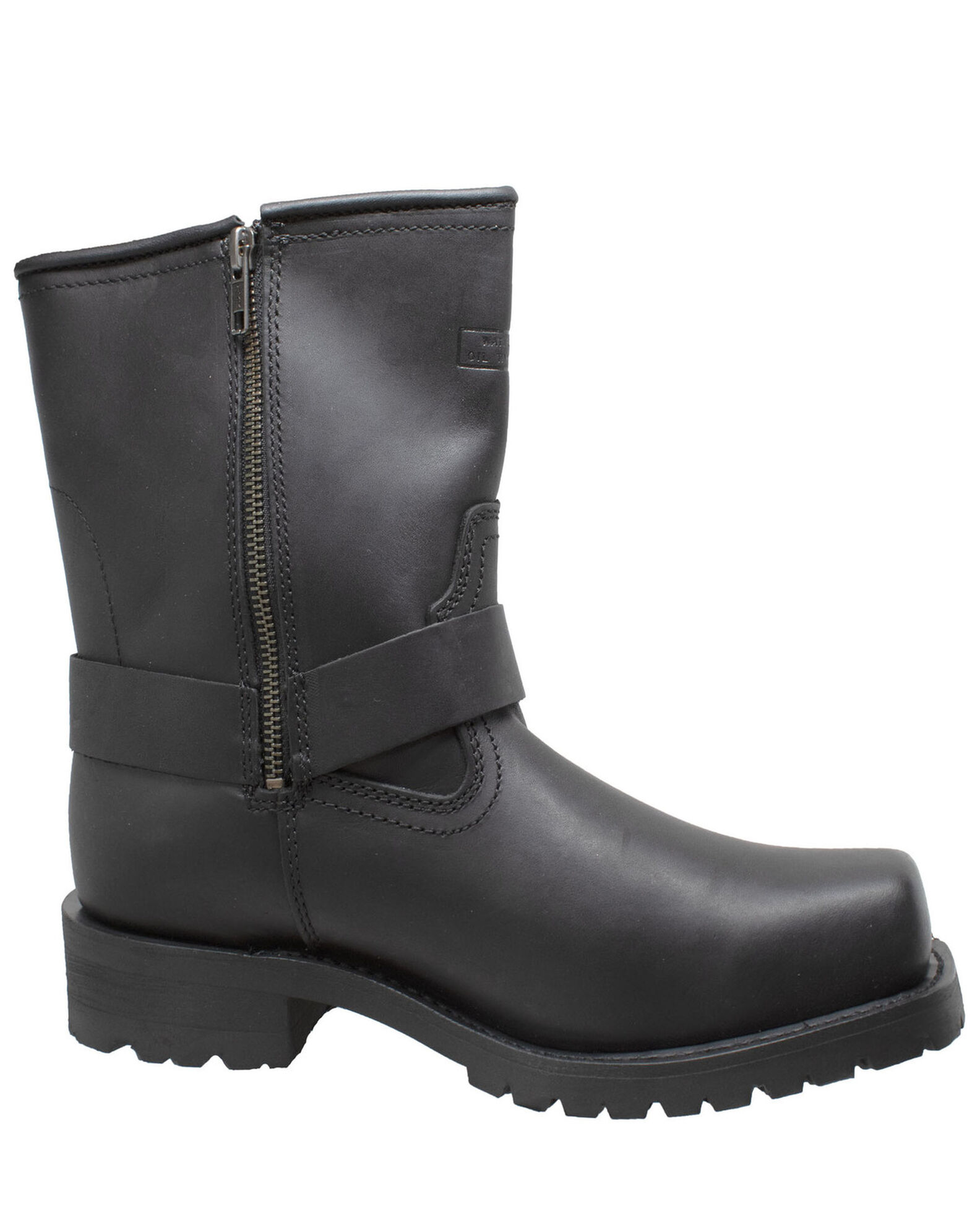 Side zip engineer boots cheap