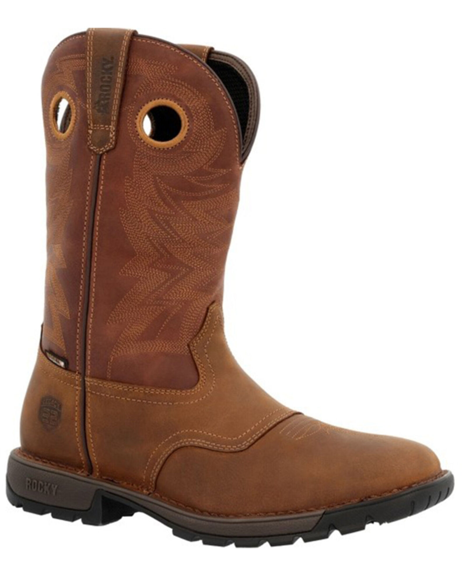 Rocky cowboy work boots on sale