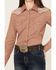 Image #3 - Rough Stock by Panhandle Women's Geo Print Long Sleeve Western Snap Shirt, Rust Copper, hi-res